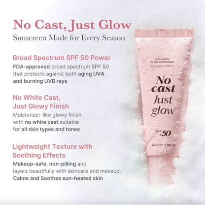 No Cast Just Glow Collagen Sunscreen